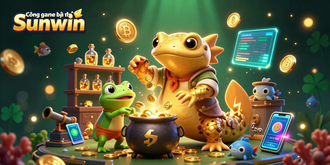 Experience thrilling adventures at Cổng game bài đổi thưởng Sunwin with immersive 3D casino elements and vibrant character interactions.